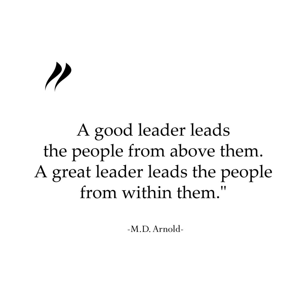 Inspirational leadership quote
