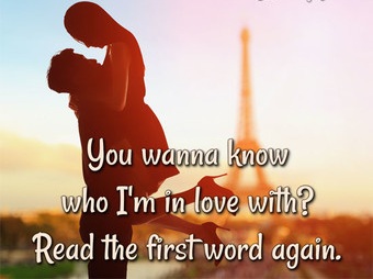 You wanna know who Im in love with. Read the first word again.