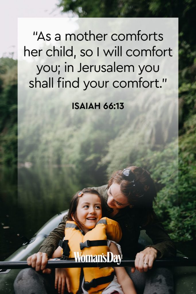As a mother comforts her child so I will comfort you in Jerusalem you shall find your comfort