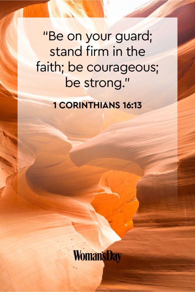 Be on your guard stand firm in the faith be courageous be strong
