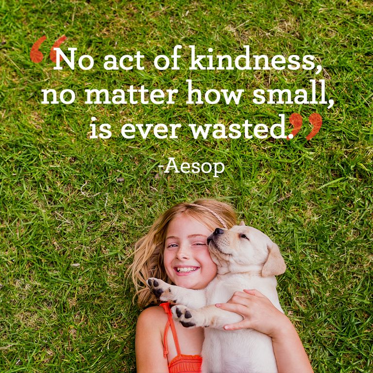 No act of kindness no matter how small is ever wasted
