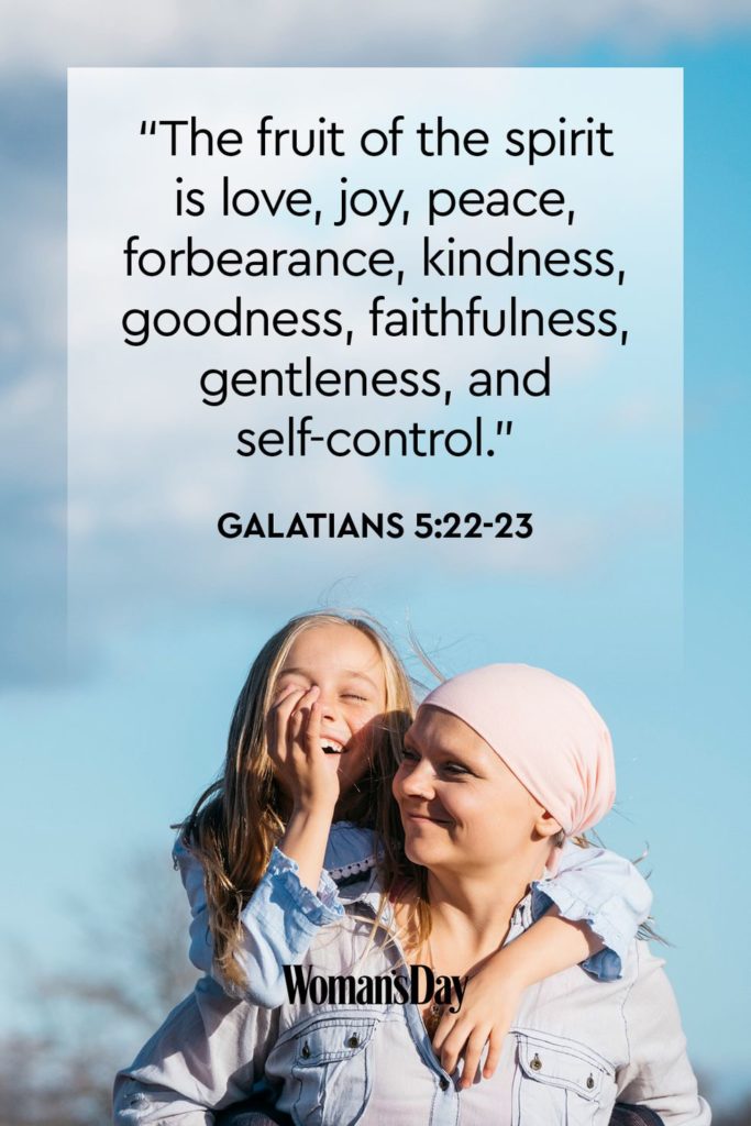 The fruit of the spirit is love joy peace forbearance kindness goodness faithfulness gentleness and self control