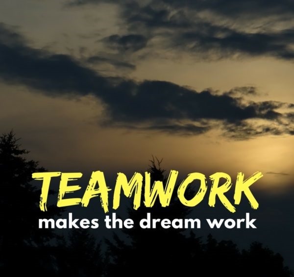 Teamwork makes the dream work.” – John C. Maxwell