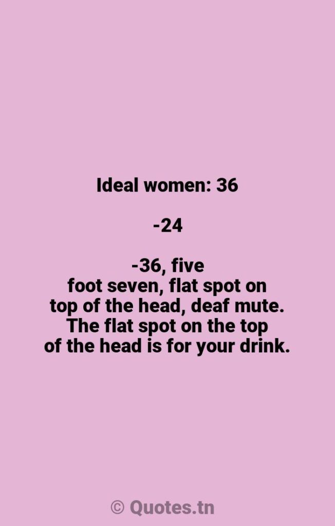 Ideal women: 36-24-36