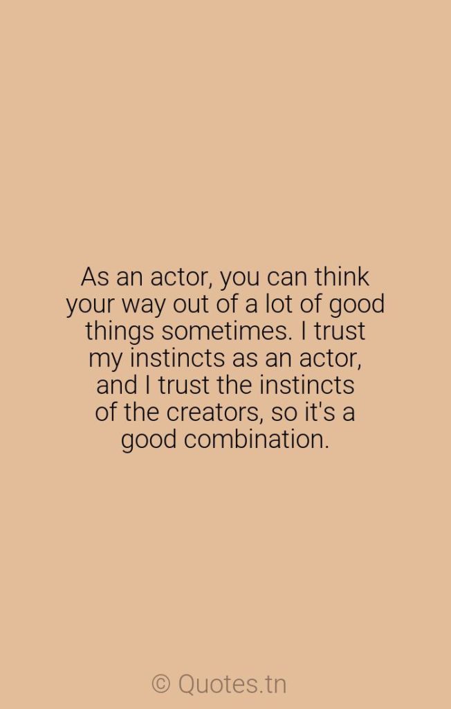 As an actor