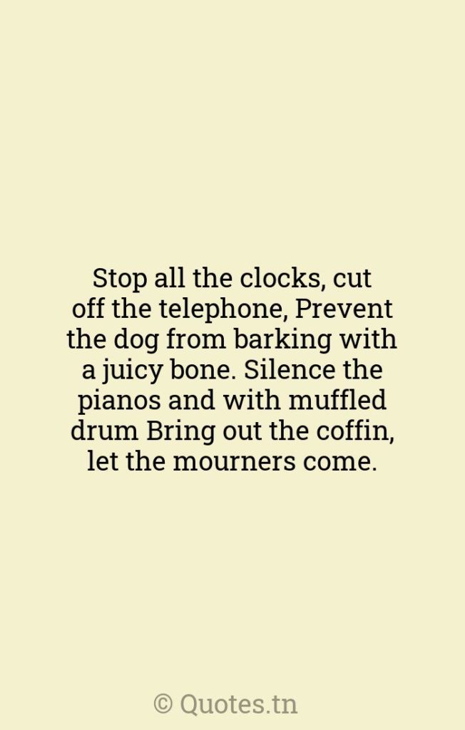 Stop all the clocks